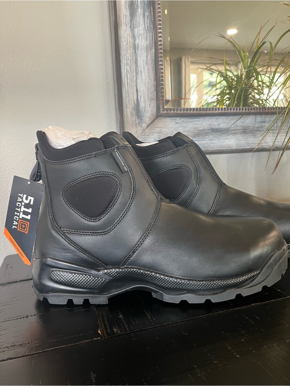 5.11 Tactical Black Slip-On Ankle Tactical Boots